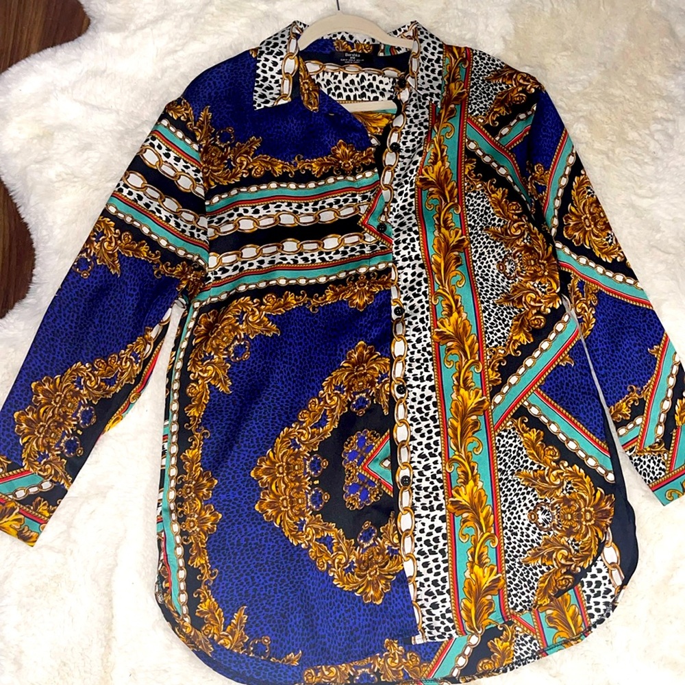 Bershka silk blouse